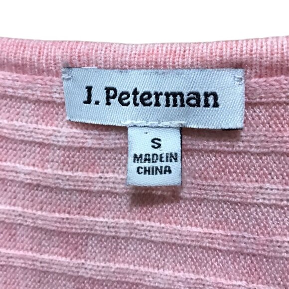 J. Peterman Peach Heather scope neck drop sleeves scope neck - Picture 4 of 4
